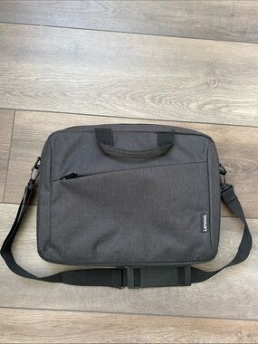 Lenovo Black Men's Laptop Messenger Bag with Shoulder Strap